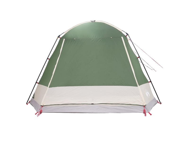 Tente de camping, tente cabane 12 personne vert polyester et acier - Conforama D
