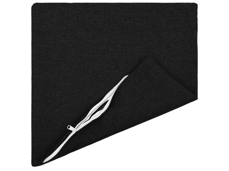  Lot de 6 coussins avec oreiller, coussins décoratifs heerlen noir tissu cf50736  - Conforama C