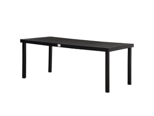 Table à manger de jardin pour 8 personnes, table de jardine en aluminium, pour patio, terrasse, 190 x 90 x 74