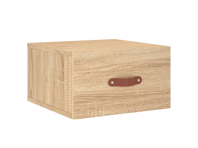  Table de chevet - cabinet de chevet - table de nuit murale chêne sonoma 35x35x20 cm  - Conforama A