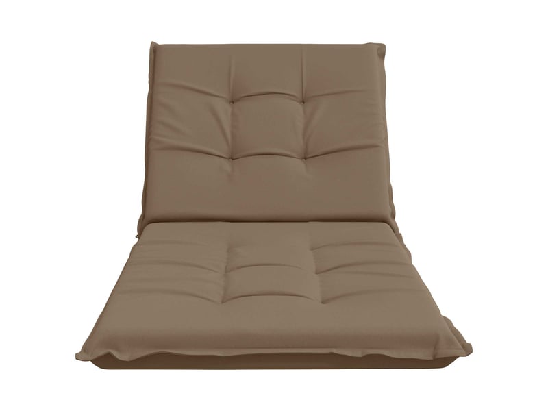  Coussin de transat, coussin pour bain de soleil gemert 100 % polyester taupe 190 x 80 x 9 cm cf56206  - Conforama D