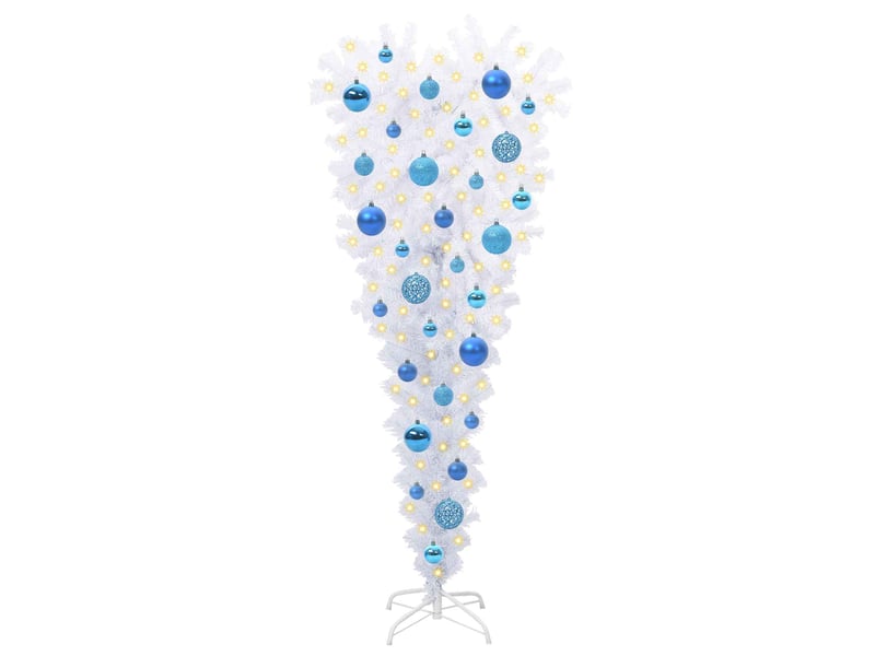  Sapin de noël, arbre de noël artificiel avec 150 led blanc 120 cm pvc et acier cf61175  - Conforama C
