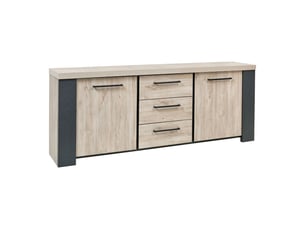 Buffet 2 porte(s)  3 tiroir(s) <strong>ALTOBUY</strong> <strong>HADÈS</strong> - 230 cm coloris marron 
