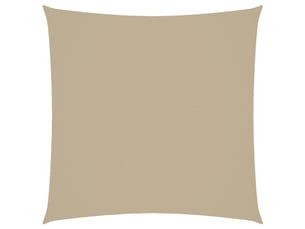 Voile de parasol - voile d'ombrage tissu oxford carré 4,5x4,5 m beige