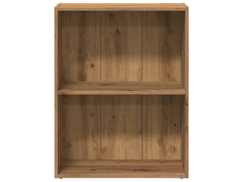 Bibliothèque, étagère de rangement chêne artisanal 60x30x77 cm bois d'ingénierie - Conforama D