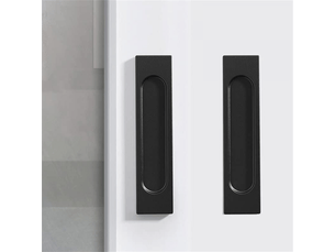 2 pièces de tireurs autocollants noirs pour portes coulissantes tireurs pour meubles sans perçage