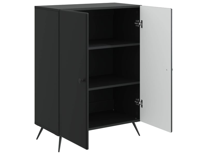  Buffet - bahut - meuble de rangement noir 66 x 34,5 x 90 cm bois d'ingénierie  - Conforama E