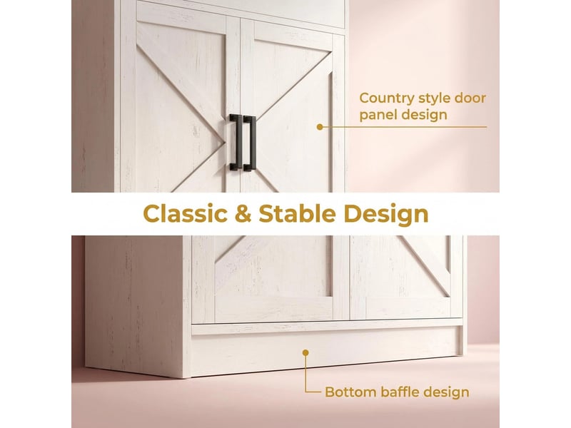 Meuble de rangement blanc, 30,6 x 70,6 x 80,6 cm, un tiroir, deux portes, étagères réglables - Conforama D