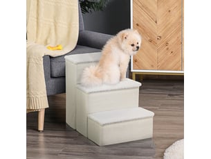 Pouf / repose pied VIVRYN blanc