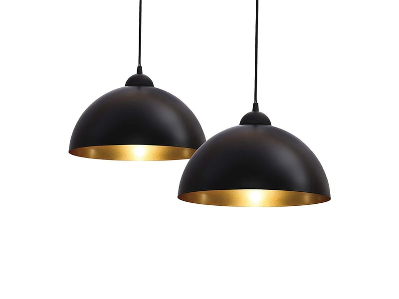  Suspension luminaire industriel lot de 2 ø30cm  - Conforama A