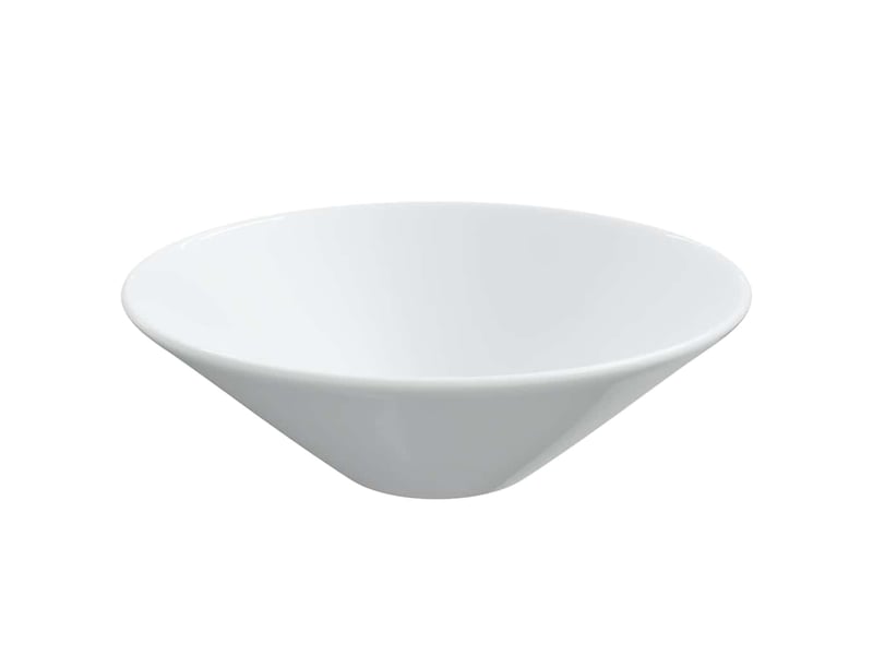  Lot de 2 lavabos, vasque à poser blanc 42x42x14 cm céramique cf65688  - Conforama D