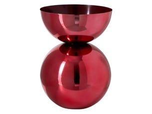Vase design brillant edda 43cm rouge