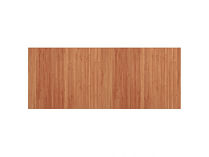 Tapis rectangulaire en bambou marron 80x200 cm - comfortxl