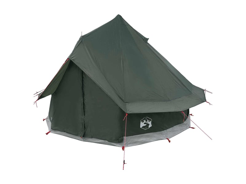  Tente tipi, tente de camping 4 personne vert armée polyester et acier  - Conforama C