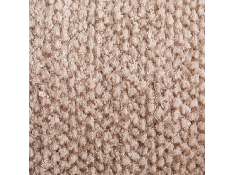 Canapé droit rond xl en mousse polyester, dossier réglable, coussin inclus, 190.5×138×63 cm, café - Conforama E