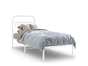 Lit simple 80x200 cm coloris blanc