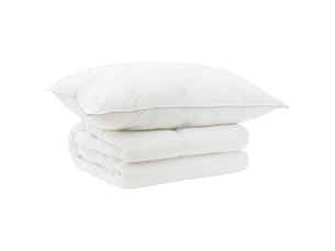 Ensemble de couette et d'oreiller 2 pcs - duvet 155x200 cm été 140 gsm