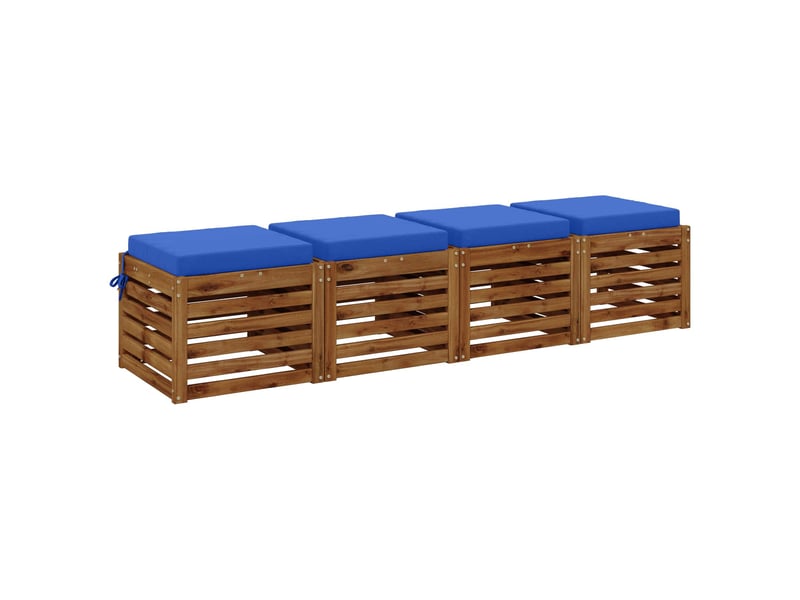  Lot de 4 coussins de siège, coussins d'assise soest 100 % polyester cf60118  - Conforama C