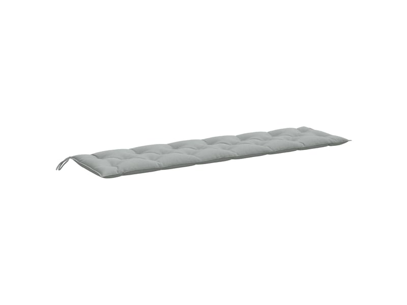  Lot de 2 coussins de banc de jardin, coussins d'assise gris clair mélangé tissu cf58657  - Conforama E