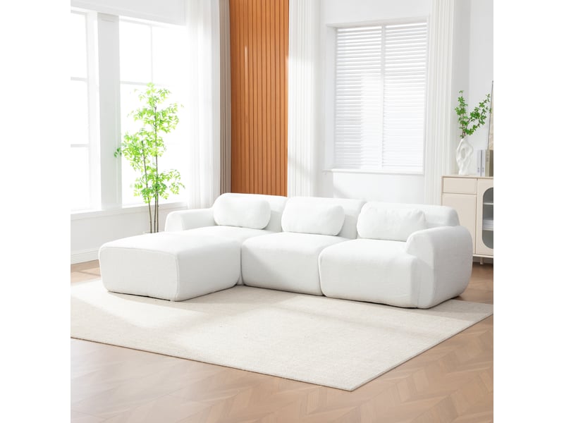 Canapé modulable | canapé de salon, mousse haute résilience 30d, base antidérapante, format compressé, facile à déplacer - Conforama A