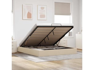 Lit 2 places 200x200 cm VIDAXL   coloris beige