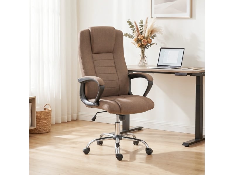  Jarervik chaise de bureau ergonomique pivotante inclinable marron  - Conforama C