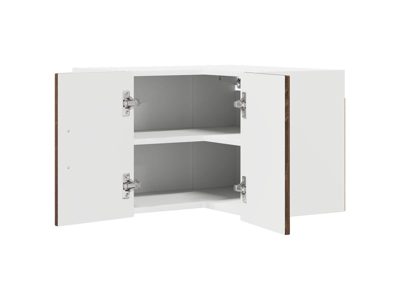  Meuble mural de cuisine, armoire d'angle cuisine lucca chêne brun 57x57x40cm  - Conforama B