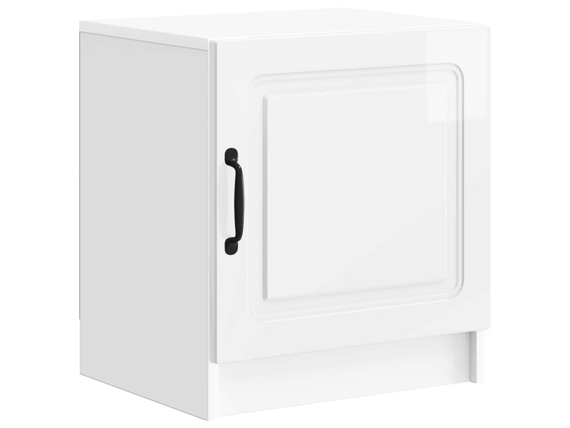Table de chevet 2 pièces blanc brillant 43 x 34,5 x 47 cm - Conforama C