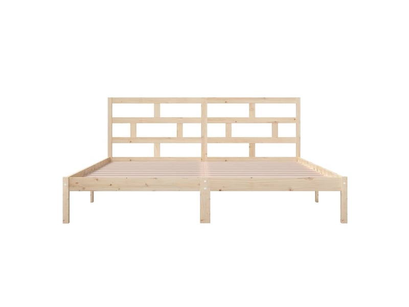  Lit double- lit adulte -  cadre de lit sans matelas bois massif  - Conforama C