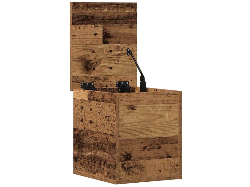  Boîte de rangement, coffre de rangement bois ancien 30x35x35 cm  - Conforama E
