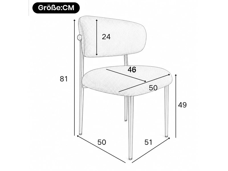  Lot de 2 chaises de salle à manger rembourrées réglables en hauteur, structure dorée, charge 125 kg, coloris vert Fay Lum - Conforama C