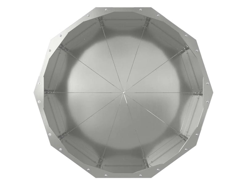  Jardinière ronde extérieure moderne 60 x 60 x 50 cm pratique et durable en acier galvanisé argent 02_0053004  - Conforama C