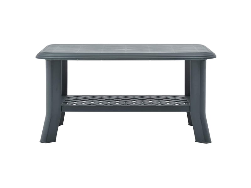 Table basse - table de salon - table à thé vert 90x60x46 cm plastique  - Conforama A