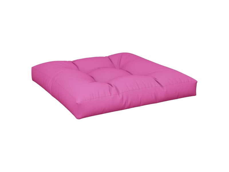  Coussin de palette, coussin de chaise, coussin de canapé rose 80x80x12 cm tissu cf55435  - Conforama D