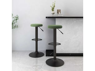 Lot de 2 tabouret de bar, chaise de bar vert foncé velours shl29952