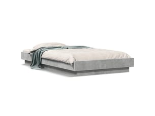 Lit simple 100x200 cm    coloris gris