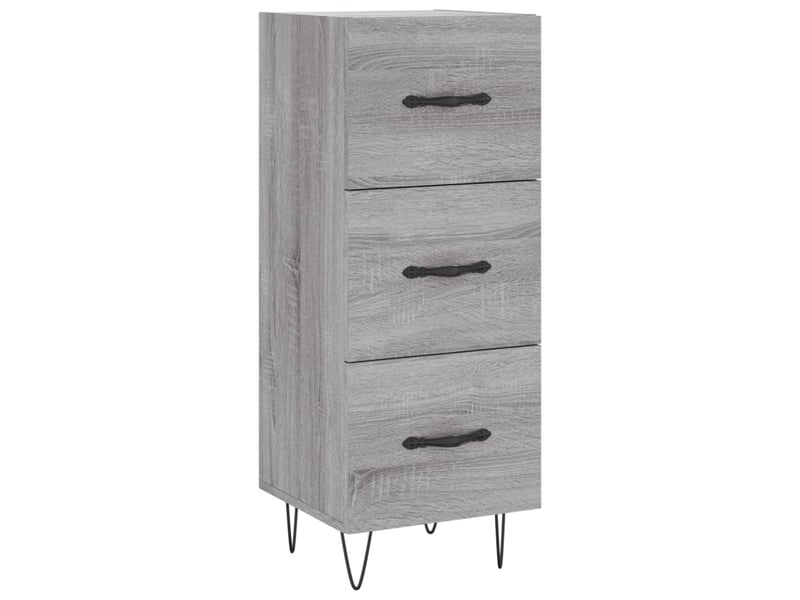  Buffet - bahut - meuble de rangement sonoma gris 34,5x34x90 cm bois d'ingénierie  - Conforama A