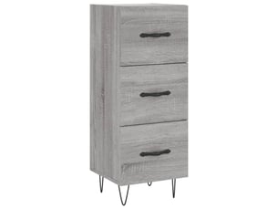 Buffet - bahut - meuble de rangement sonoma gris 34,5x34x90 cm bois d'ingénierie