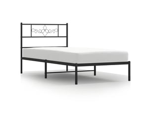 Lit simple 90x200 cm    coloris noir