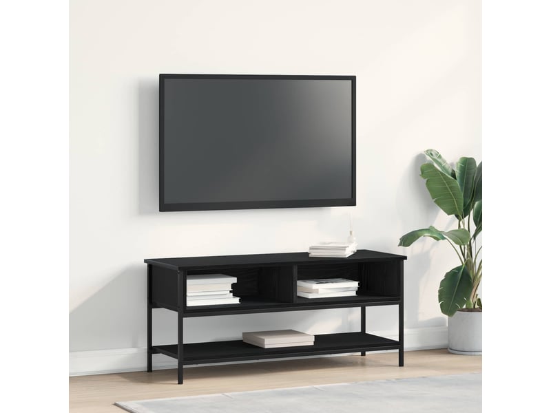  Ensemble meuble tv - banc tv - meuble de rangement 100 x 35 x 45 cm chêne noir  - Conforama B