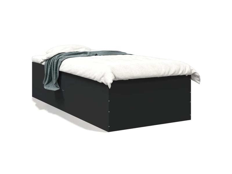  Lit simple- lit adulte -  cadre de lit sans matelas noir 100x200 cm  - Conforama A