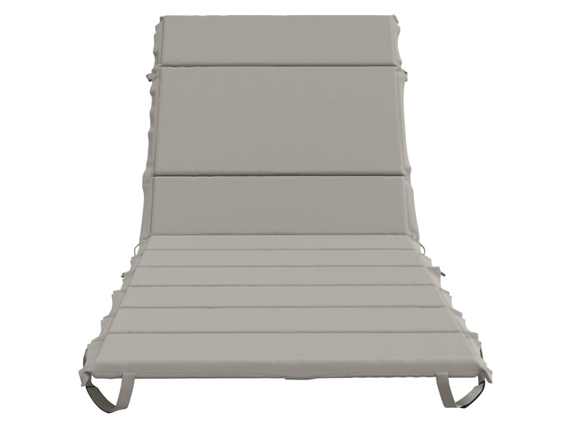Coussin de transat, coussin pour bain de soleil gemert 100 % polyester gris 200 x 80 x 3 cm cf56155 - Conforama D