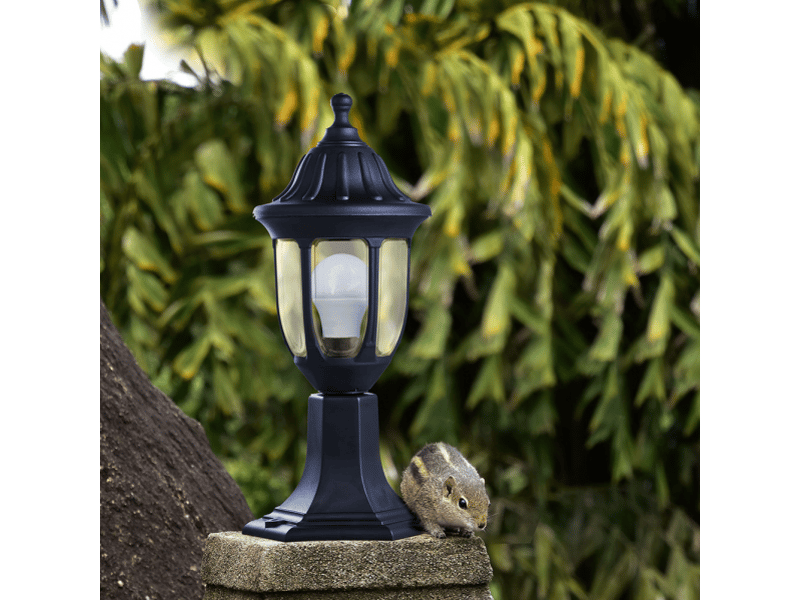 Lanterne de muret extérieur fabrilamp angélica noir, 1 x e27, ip44, 42,7 x 16,6 x 16,6 cm 125971009 - Conforama E