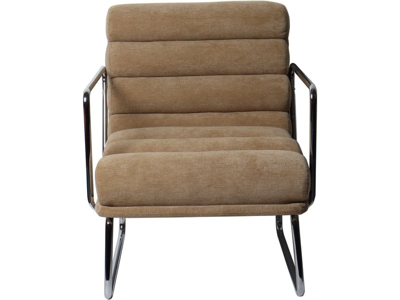  Fauteuil en tissu chenille miel - vania Vania - Conforama A
