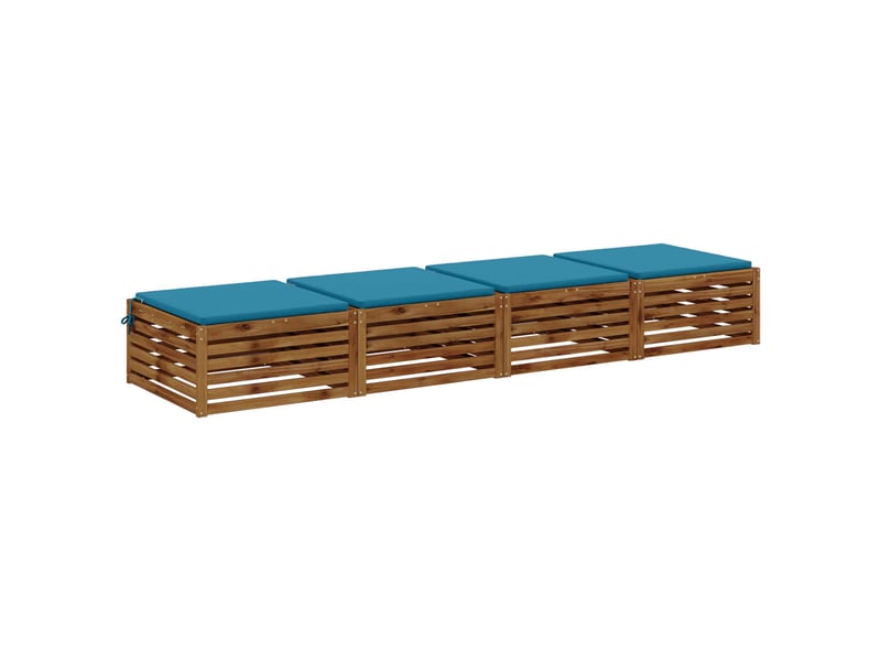  Lot de 4 coussins de siège, coussins d'assise soest 100 % polyester cf60185  - Conforama C