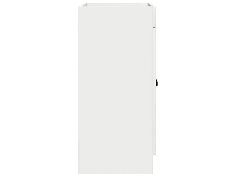  Armoire sous évier de salle de bain, meuble de rangement blanc 78.5x37.5x81 cm shl9193  - Conforama E