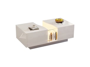 Table basse coloris blanc <strong></strong> <strong></strong>