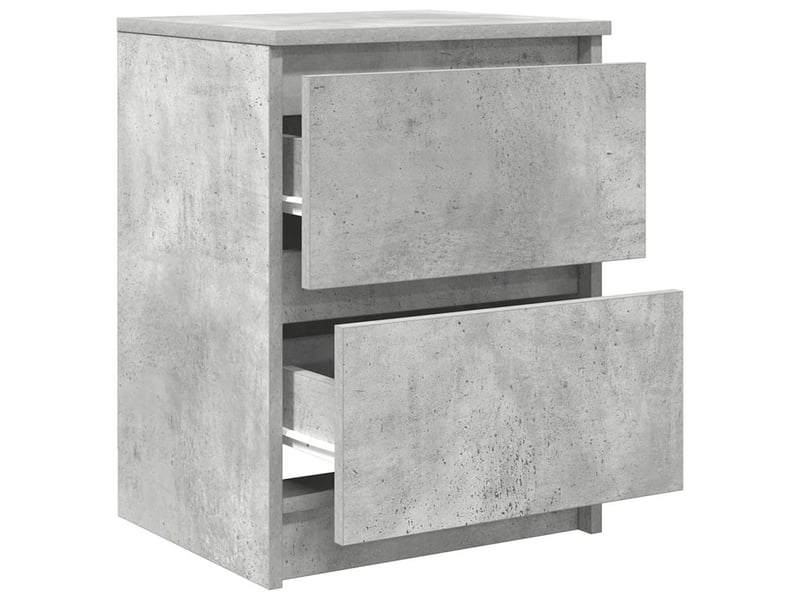  Meuble tv - banc tv - meuble de rangement gris béton 40x35x54 cm bois d'ingénierie  - Conforama E