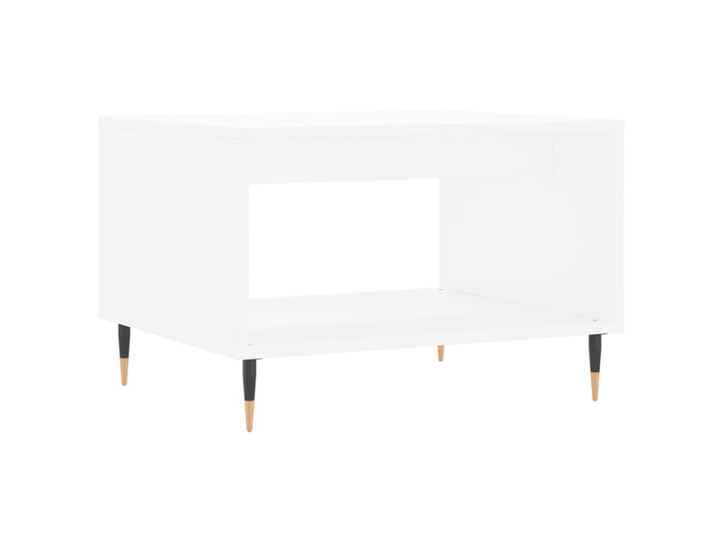  Table basse | table d'appoint salon blanc 60x50x40 cm bois d'ingénierie shl9671  - Conforama A