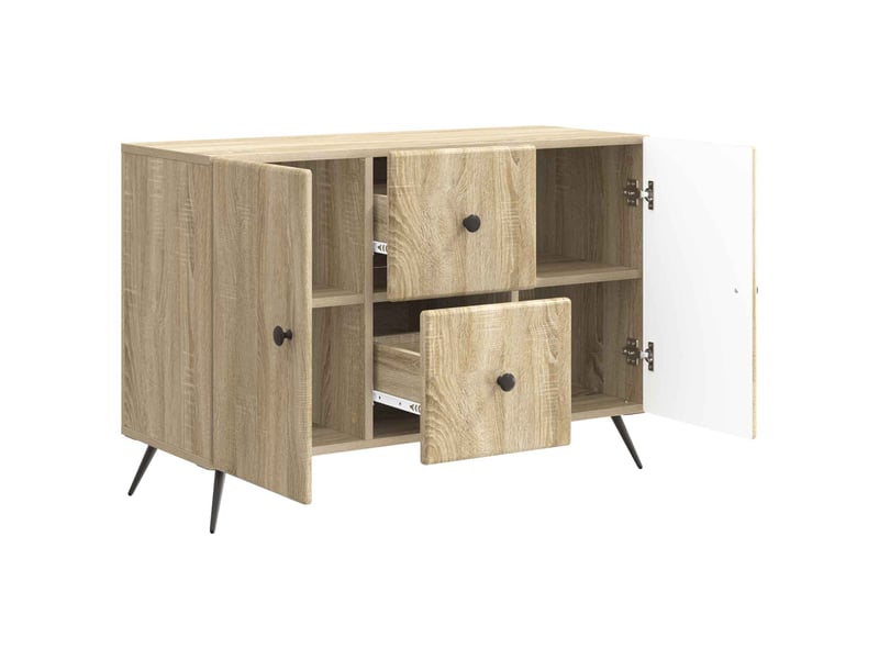 Buffet - bahut - meuble de rangement chêne sonoma 89 x 34,5 x 60 cm bois d'ingénierie - Conforama E